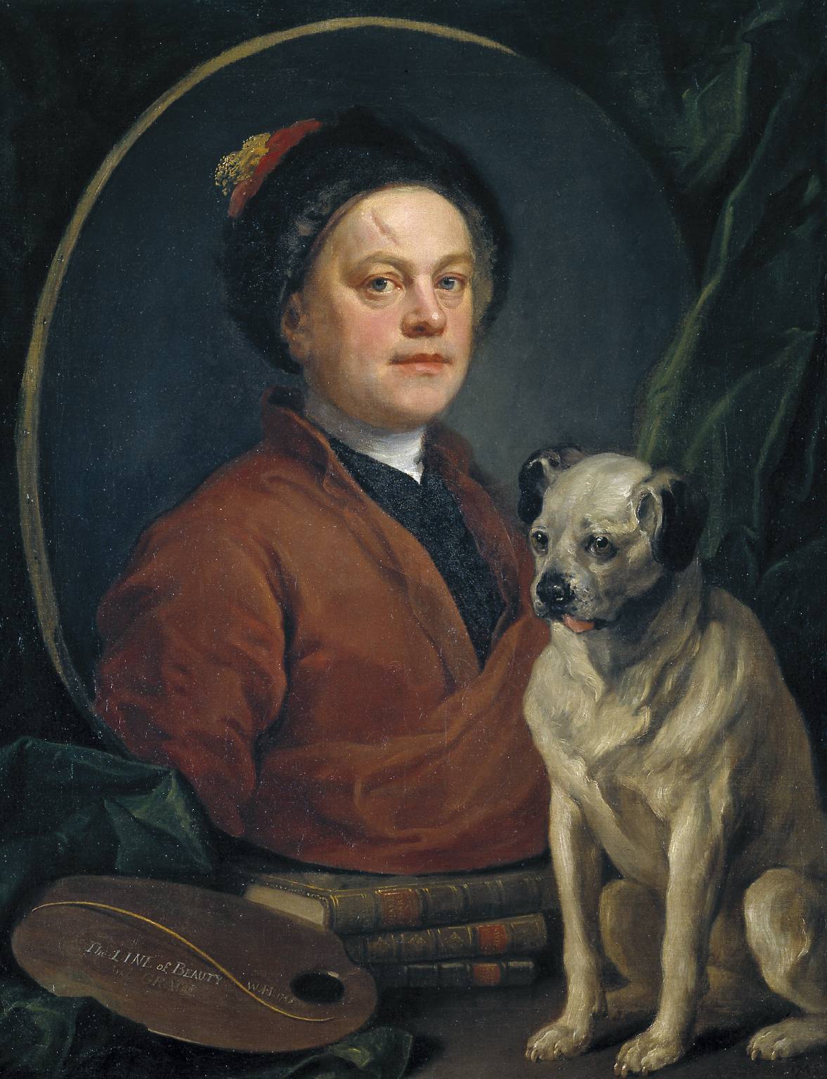 The Painter and his Pug — William Hogarth, 1745 (Tate Britain)
