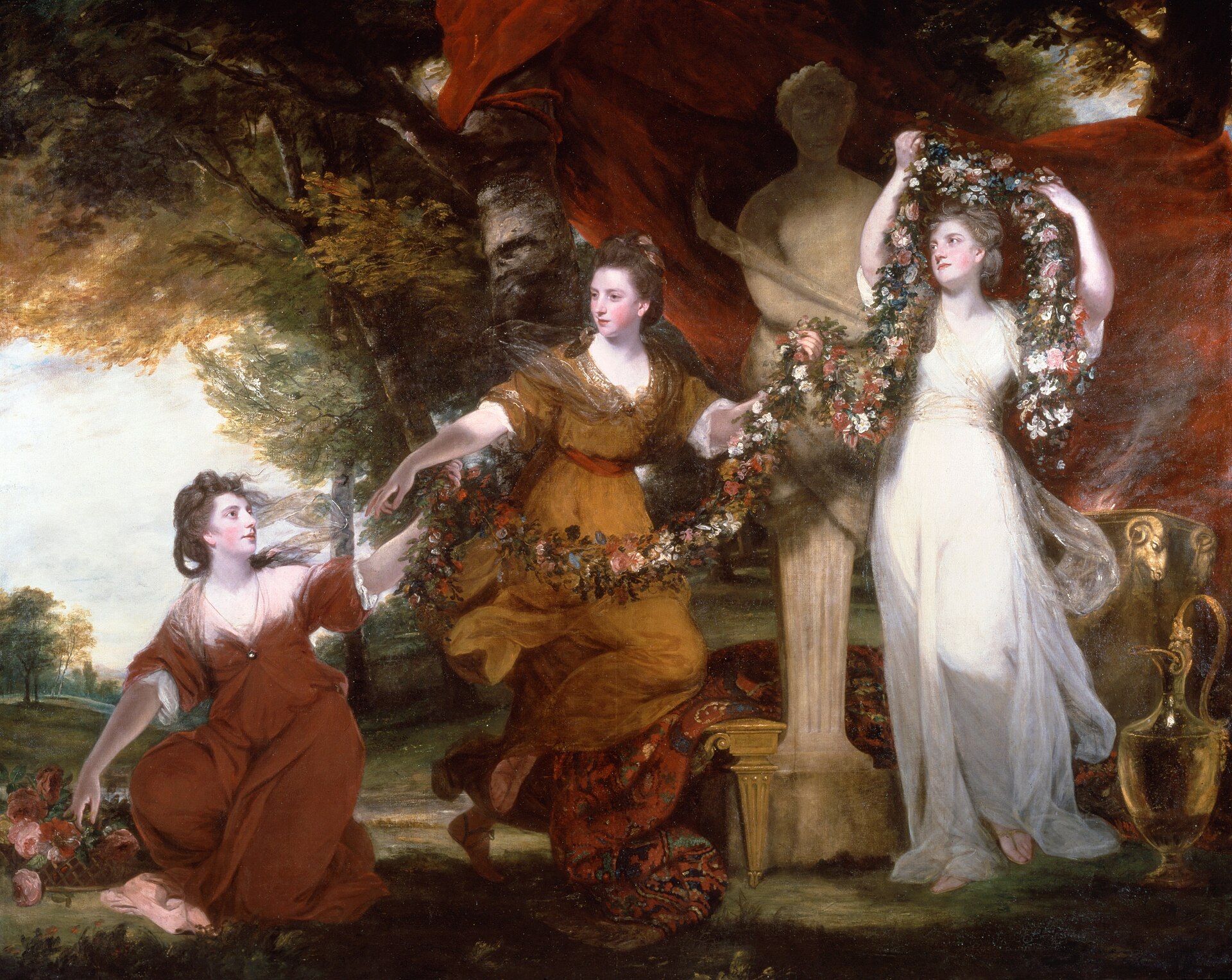 Three Ladies Adorning a Term of Hymen — Sir Joshua Reynolds, 1773 (Tate Britain)