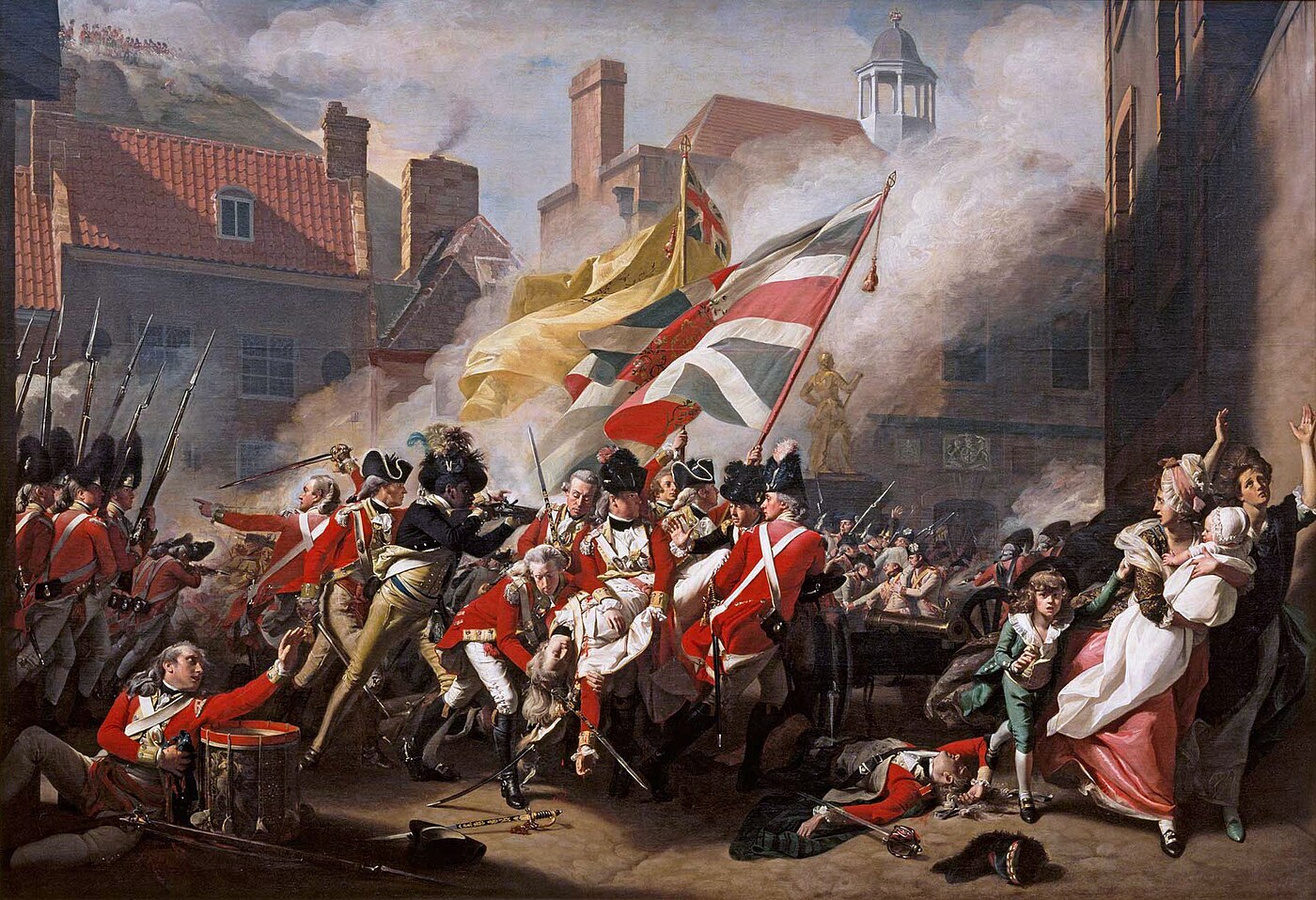 The Death of Major Peirson, 6 January 1781 — John Singleton Copley, 1782–4 (Tate Britain)
