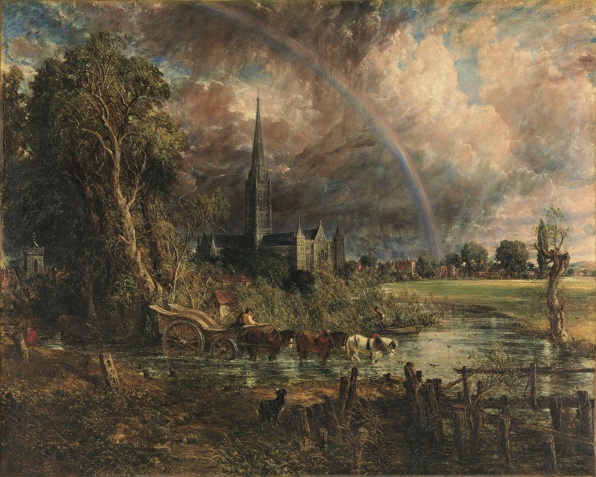 Salisbury Cathedral from the Meadows — John Constable, 1831 (Tate Britain)