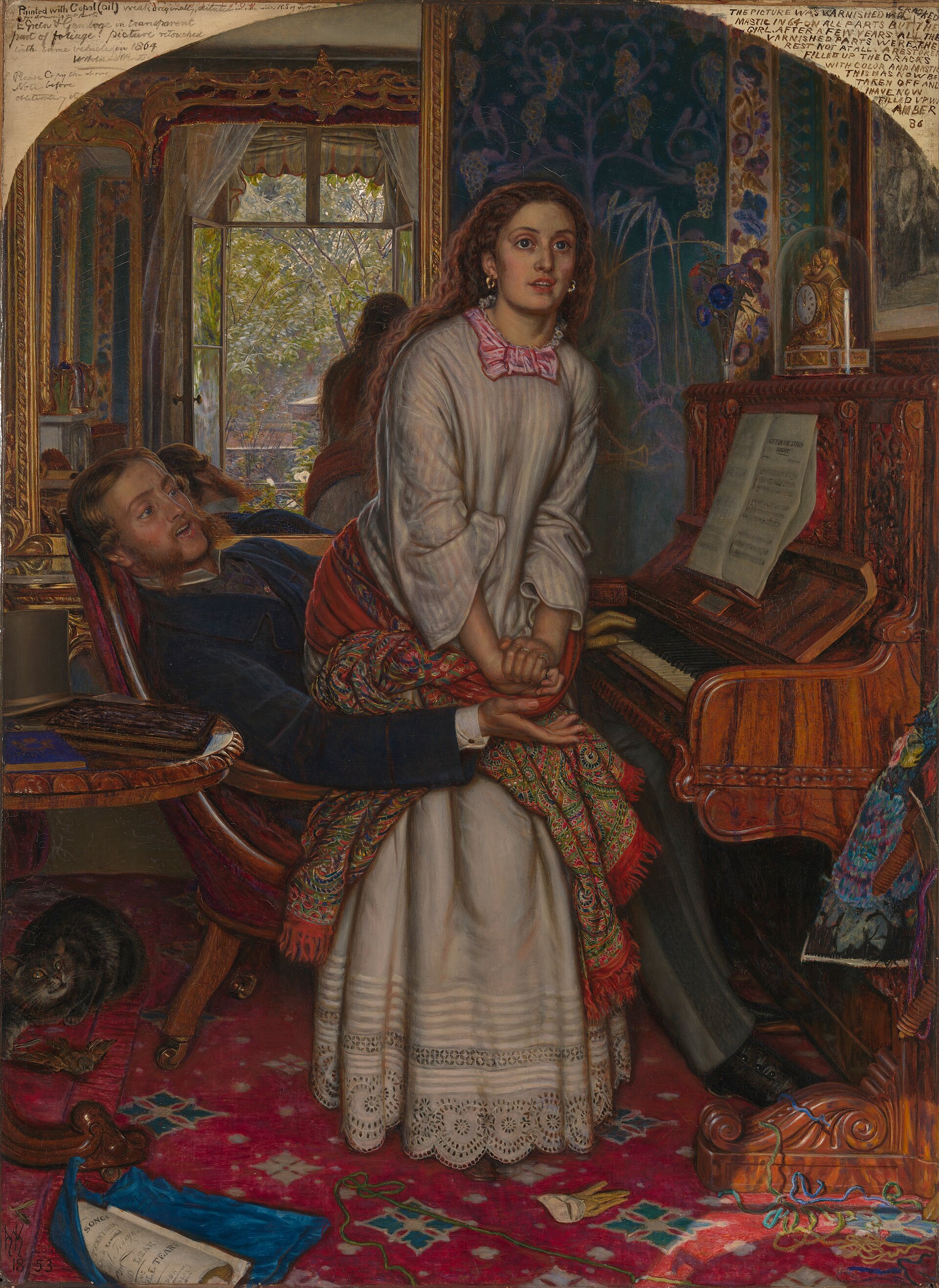 The Awakening Conscience — William Holman Hunt, 1853 (Tate Britain)