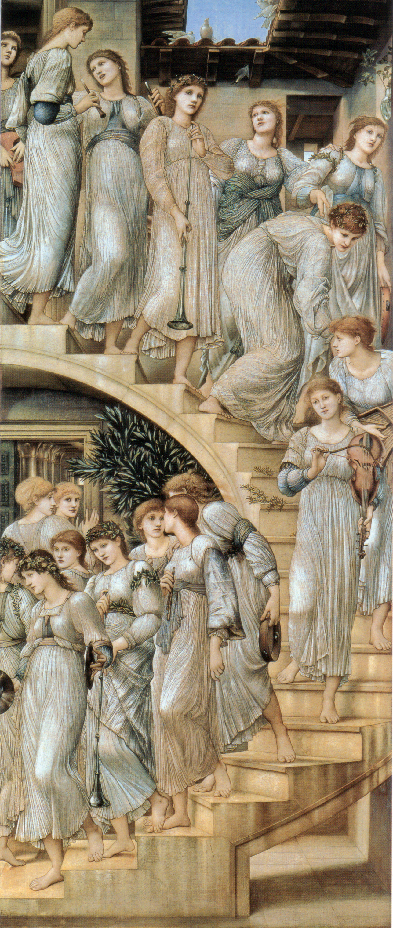 The Golden Stairs — Edward Burne-Jones, 1880 (Tate Britain)